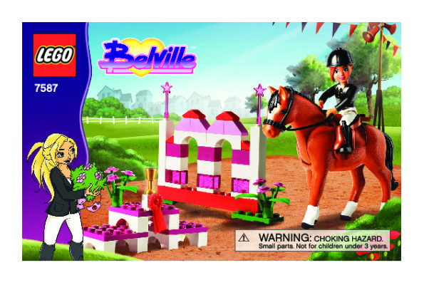 Istruzioni per la Costruzione - LEGO - 7587 - Horse Jumping: Page 1