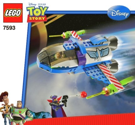 Istruzioni per la Costruzione - LEGO - 7593 - Buzz's Star Command Spaceship: Page 1