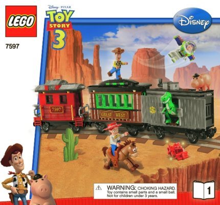 Istruzioni per la Costruzione - LEGO - 7597 - Western Train Chase: Page 1