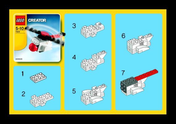 Istruzioni per la Costruzione - LEGO - 7609 - Rescue Chopper: Page 1