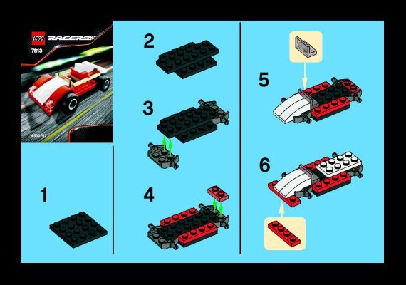 Istruzioni per la Costruzione - LEGO - 7613 - Track Racer: Page 1