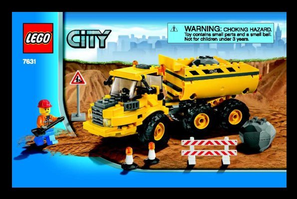 Istruzioni per la Costruzione - LEGO - 7631 - Dump Truck: Page 1