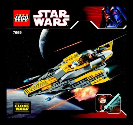 Istruzioni per la Costruzione - LEGO - 7669 - Anakin's Jedi Starfighter™: Page 1