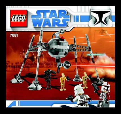 Istruzioni per la Costruzione - LEGO - 7681 - Separatist Spider Droid™: Page 1