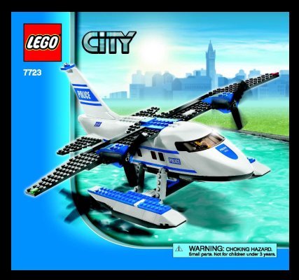 Istruzioni per la Costruzione - LEGO - 7723 - Police Pontoon Plane: Page 1