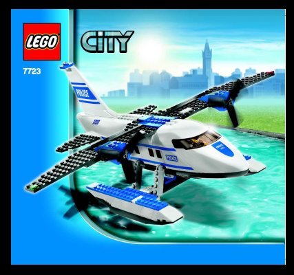 Istruzioni per la Costruzione - LEGO - 7723 - Police Pontoon Plane: Page 1