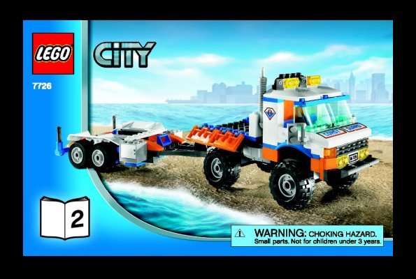 Istruzioni per la Costruzione - LEGO - 7726 - Coast Guard Truck with Speed Boat: Page 1