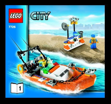 Istruzioni per la Costruzione - LEGO - 7726 - Coast Guard Truck with Speed Boat: Page 1