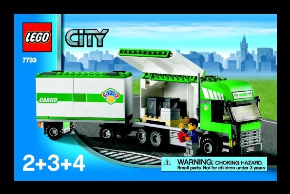 Istruzioni per la Costruzione - LEGO - 7733 - Cargo Truck & Forklift: Page 1