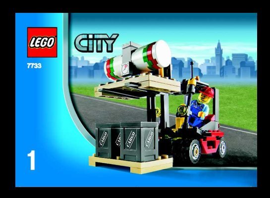 Istruzioni per la Costruzione - LEGO - 7733 - Cargo Truck & Forklift: Page 1