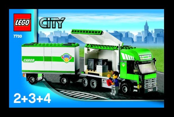 Istruzioni per la Costruzione - LEGO - 7733 - Cargo Truck & Forklift: Page 1