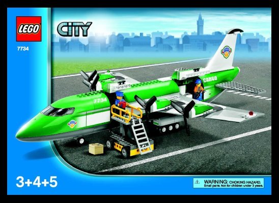 Istruzioni per la Costruzione - LEGO - 7734 - Cargo Plane: Page 1