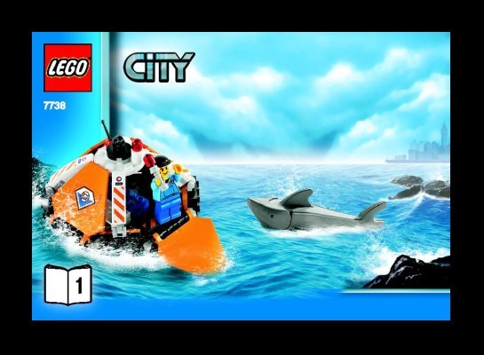 Istruzioni per la Costruzione - LEGO - 7738 - Coast Guard Helicopter & Life Raft: Page 1