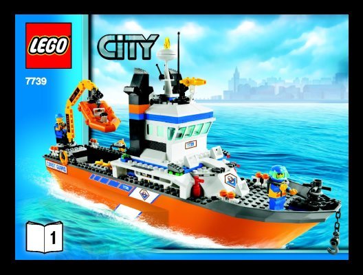 Istruzioni per la Costruzione - LEGO - 7739 - Coast Guard Patrol Boat & Tower: Page 1