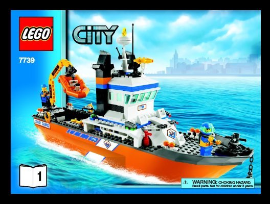 Istruzioni per la Costruzione - LEGO - 7739 - Coast Guard Patrol Boat & Tower: Page 1