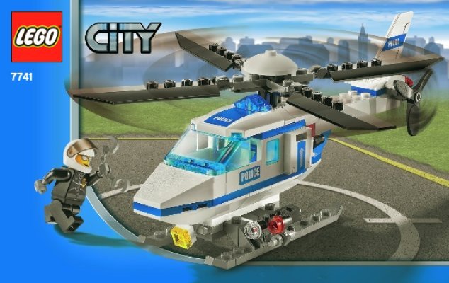 Istruzioni per la Costruzione - LEGO - 7741 - Police Helicopter: Page 1