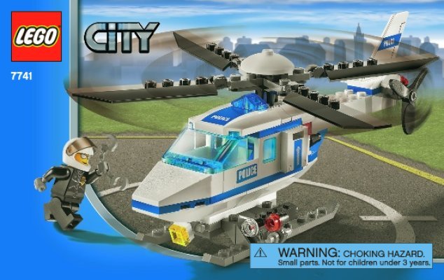 Istruzioni per la Costruzione - LEGO - 7741 - Police Helicopter: Page 1