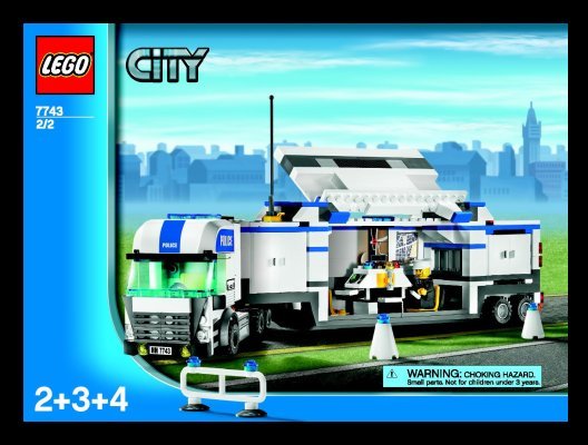 Istruzioni per la Costruzione - LEGO - 7743 - Police Command Center: Page 1