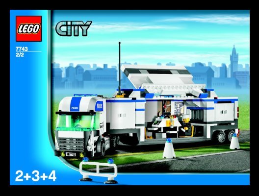 Istruzioni per la Costruzione - LEGO - 7743 - Police Command Center: Page 1