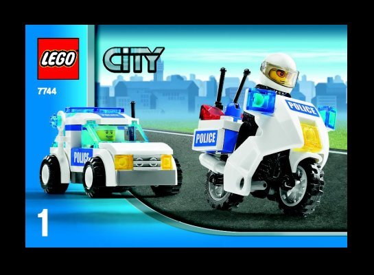 Istruzioni per la Costruzione - LEGO - 7744 - Police Headquarters: Page 1