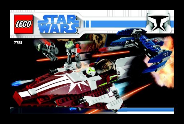 Istruzioni per la Costruzione - LEGO - 7751 - Ahsoka's Starfighter™ & Droids™: Page 1