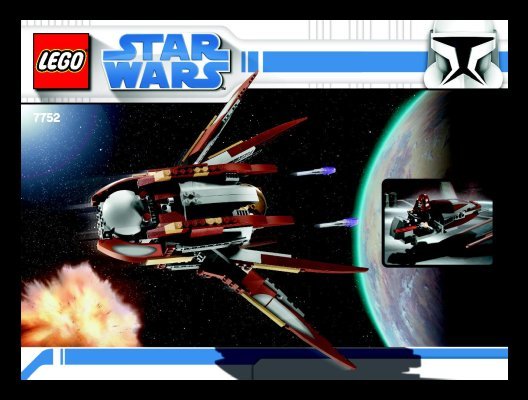 Istruzioni per la Costruzione - LEGO - 7752 - Count Dooku's Solar Sailer™: Page 1