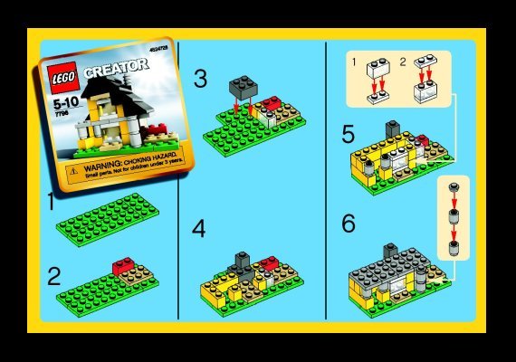 Istruzioni per la Costruzione - LEGO - 7796 - House: Page 1