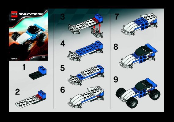 Istruzioni per la Costruzione - LEGO - 7800 - Off Road Racer: Page 1