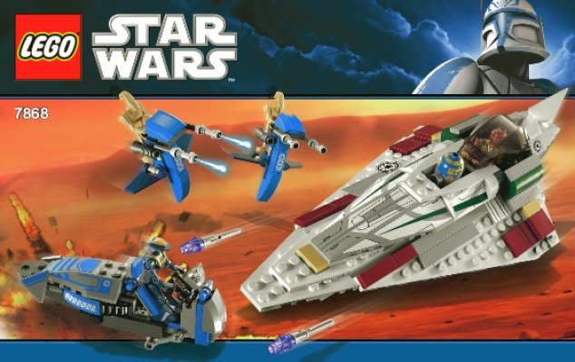 Istruzioni per la Costruzione - LEGO - 7868 - Mace Windu's Jedi Starfighter™: Page 1