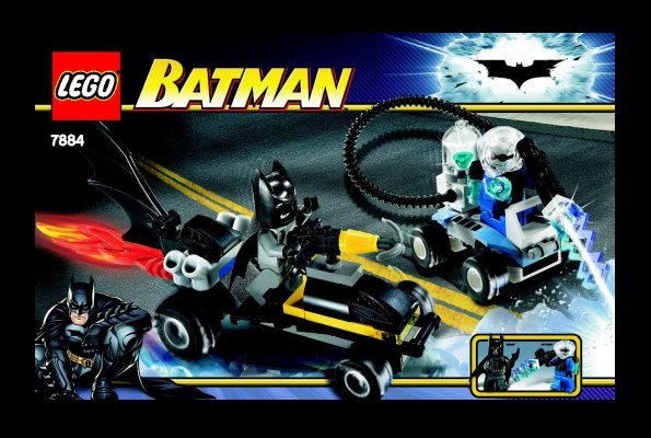 Istruzioni per la Costruzione - LEGO - 7884 - Batman's Buggy: The Escape of Mr. Freeze: Page 1