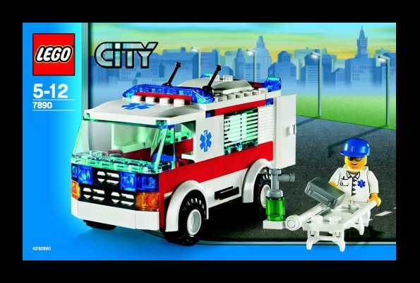 Istruzioni per la Costruzione - LEGO - 7890 - Ambulance: Page 1