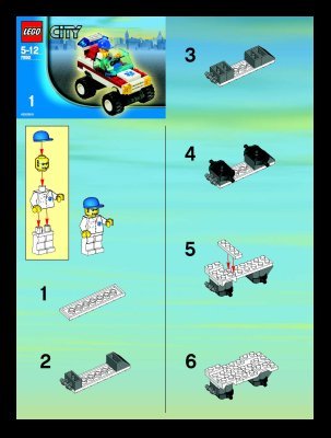 Istruzioni per la Costruzione - LEGO - 7892 - Hospital: Page 1