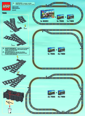 Istruzioni per la Costruzione - LEGO - City - 7895 - Scambi per la ferrovia: Page 1