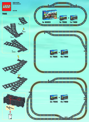 Istruzioni per la Costruzione - LEGO - City - 7895 - Scambi per la ferrovia: Page 1