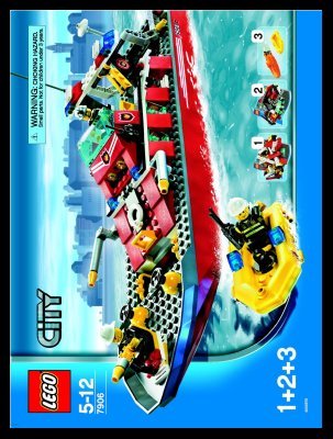 Istruzioni per la Costruzione - LEGO - 7906 - Fireboat: Page 1