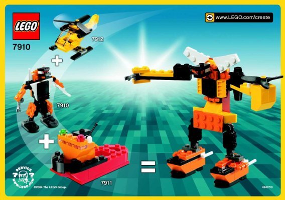 Istruzioni per la Costruzione - LEGO - 7910 - ROBOT: Page 1