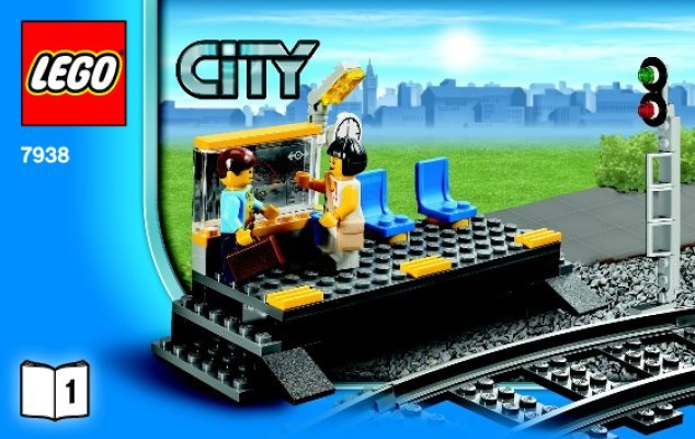 Istruzioni per la Costruzione - LEGO - City - 7938 - Treno passeggeri: Page 1