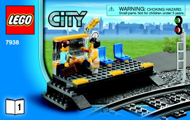 Istruzioni per la Costruzione - LEGO - City - 7938 - Treno passeggeri: Page 1