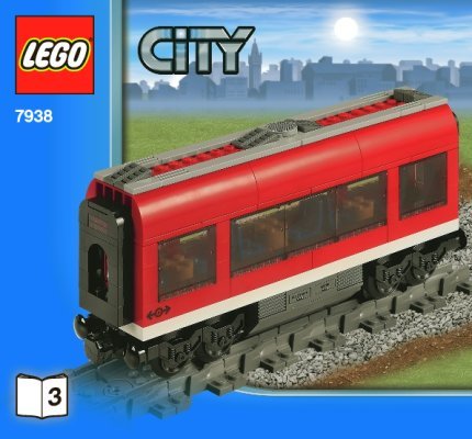 Istruzioni per la Costruzione - LEGO - City - 7938 - Treno passeggeri: Page 1