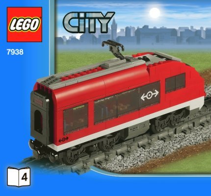 Istruzioni per la Costruzione - LEGO - City - 7938 - Treno passeggeri: Page 1