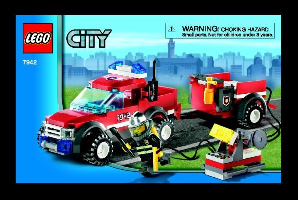 Istruzioni per la Costruzione - LEGO - 7942 - Off Road Fire Rescue: Page 1