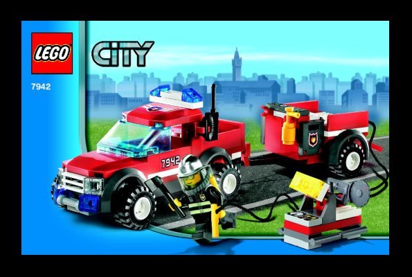 Istruzioni per la Costruzione - LEGO - 7942 - Off Road Fire Rescue: Page 1