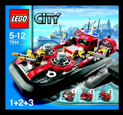 Istruzioni per la Costruzione - LEGO - 7944 - Fire Hovercraft: Page 1