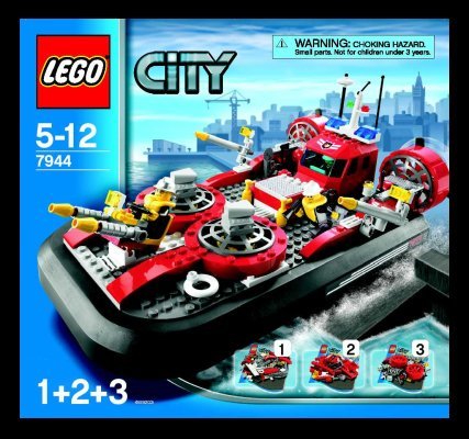 Istruzioni per la Costruzione - LEGO - 7944 - Fire Hovercraft: Page 1