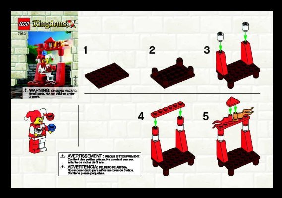 Istruzioni per la Costruzione - LEGO - 7953 - Jester: Page 1