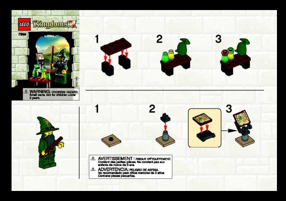 Istruzioni per la Costruzione - LEGO - 7955 - Wizard: Page 1