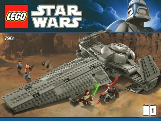 Istruzioni per la Costruzione - LEGO - 7961 - Darth Maul's Sith Infiltrator™: Page 1