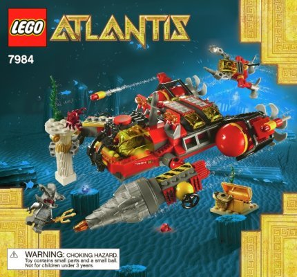 Istruzioni per la Costruzione - LEGO - 7984 - Deep Sea Raider: Page 1