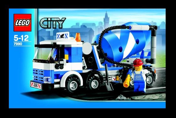 Istruzioni per la Costruzione - LEGO - 7990 - Cement Mixer: Page 1