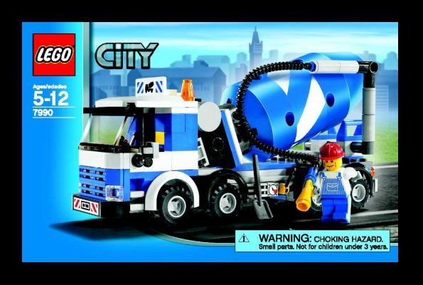 Istruzioni per la Costruzione - LEGO - 7990 - Cement Mixer: Page 1